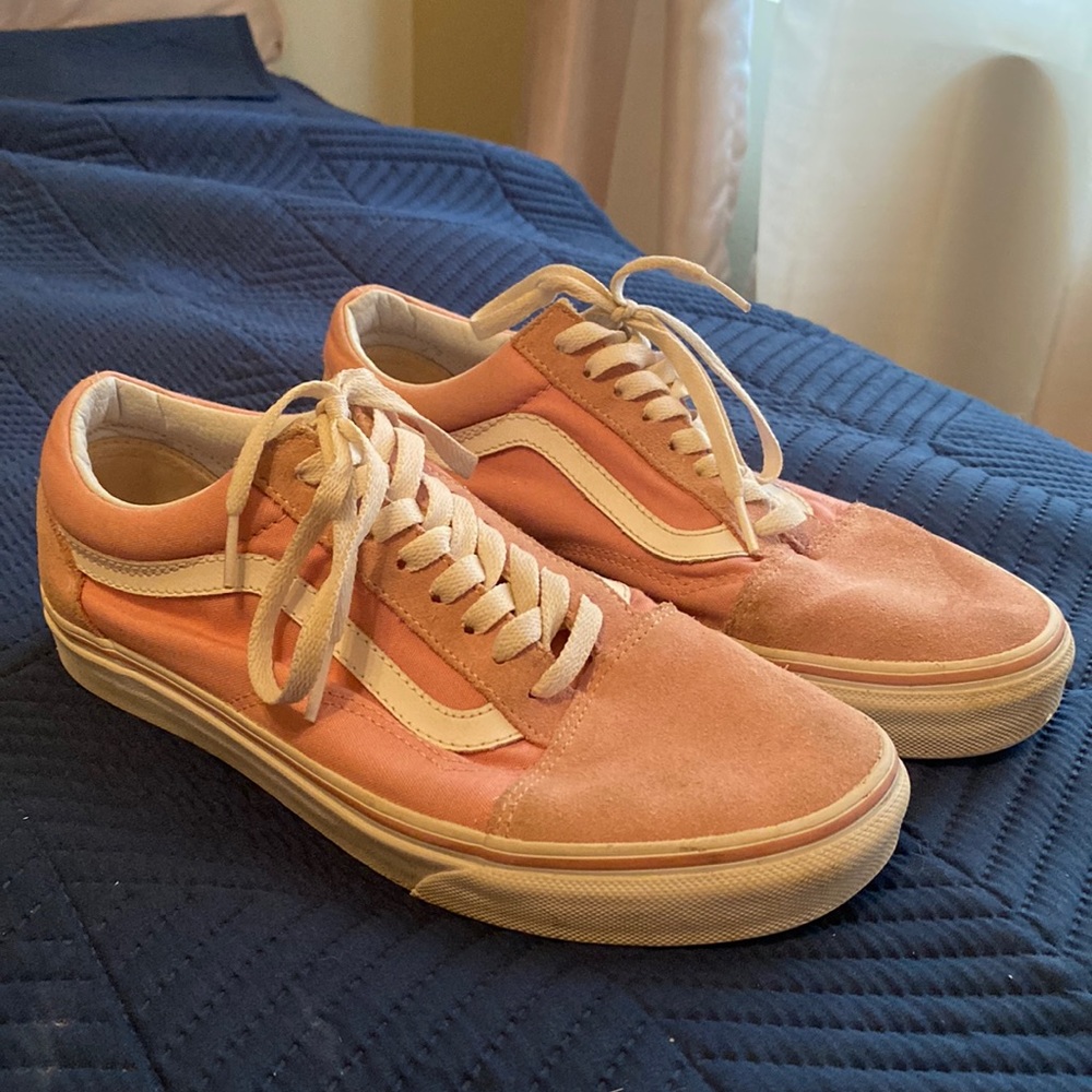 Vans Pink & White Shoes
